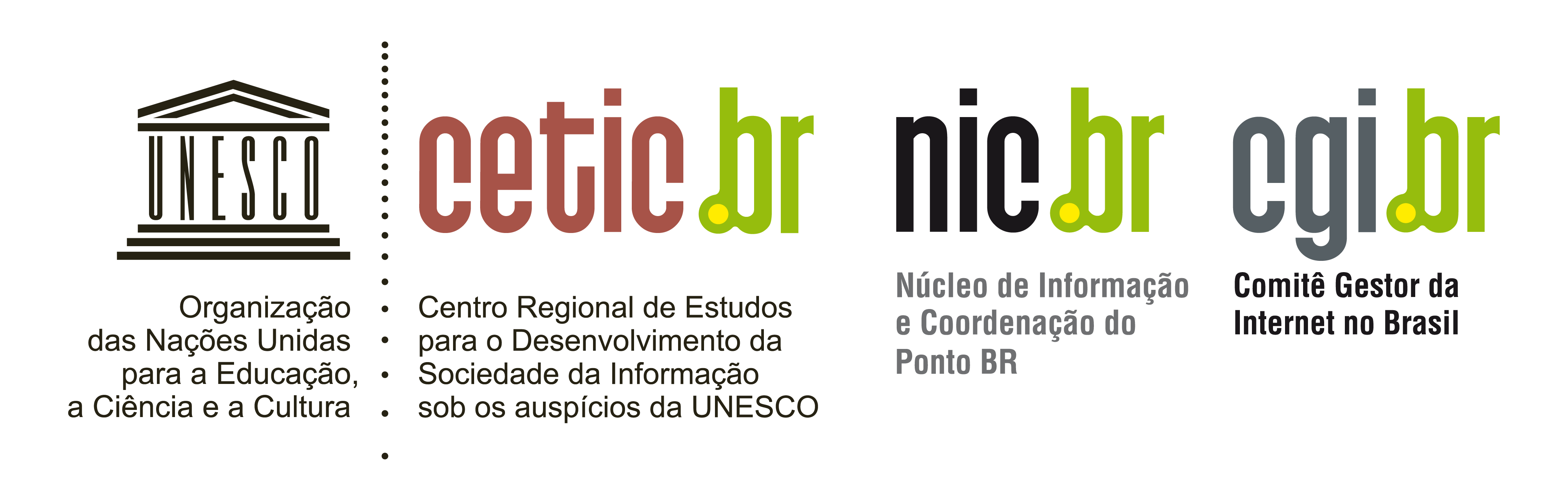 Logo Cetic, CGI.BR e NIC.BR